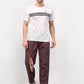 Indian Needle Men's Maroon Cotton Checked Track Pants