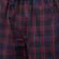 Indian Needle Men's Blue Cotton Checked Track Pants ( JOG 018Blue-Red )
