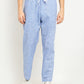 Indian Needle Men's Blue Linen Cotton Track Pants ( JOG 021Blue )