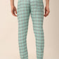 Indian Needle Men's Checked Cotton  Track Pants