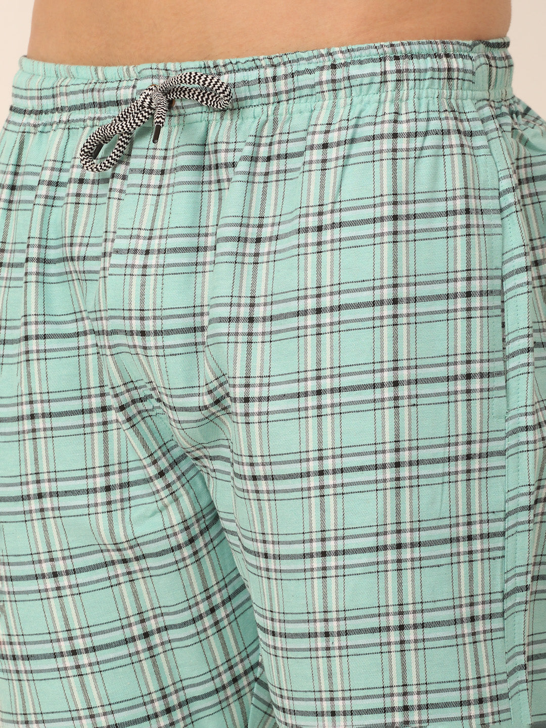 Indian Needle Men's Checked Cotton  Track Pants