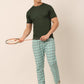 Indian Needle Men's Checked Cotton  Track Pants