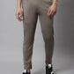 Men's Brown Solid Streachable Lycra Trackpants