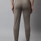 Men's Brown Solid Streachable Lycra Trackpants