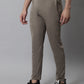 Men's Brown Solid Streachable Lycra Trackpants