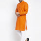 Jompers Men's Orange Printed Kurta Payjama Sets ( JOKP 627Orange )