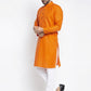 Jompers Men's Orange Printed Kurta Only ( KO 627Orange )