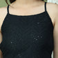 Backless Designer Kurta for Women ( JOK 1577 Black )