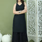 Embroidered Rayon Kurta With Palazzos ( JOKPL 2137B 1579 Black )