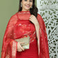 Backless Designer Kurta Palazzo Set with Floral Dupatta ( JOKPL 2137B D66R 1577 Maroon )