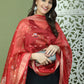 Embroidered Rayon Kurta Palazzos With dupatta ( JOKPL 2137B D66R 1579 Black )