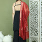 Backless Designer Kurta Palazzo Set with Floral Dupatta ( JOKPL 2137B D66R 1577 Black )