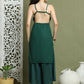 Chic Backless Designer Kurta with Palazzo ( JOKPL 2137G 1577 Green )