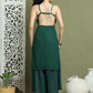 Backless Designer Kurta for Women ( JOK 1577 Green )