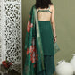 Backless Designer Kurta Palazzo Set with Floral Dupatta ( JOKPL 2137G D66G 1577 Green )