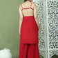 Chic Backless Designer Kurta with Palazzo ( JOKPL 2137M 1577 Maroon )