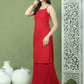 Chic Backless Designer Kurta with Palazzo ( JOKPL 2137M 1577 Maroon )