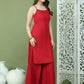 Chic Backless Designer Kurta with Palazzo ( JOKPL 2137M 1577 Maroon )