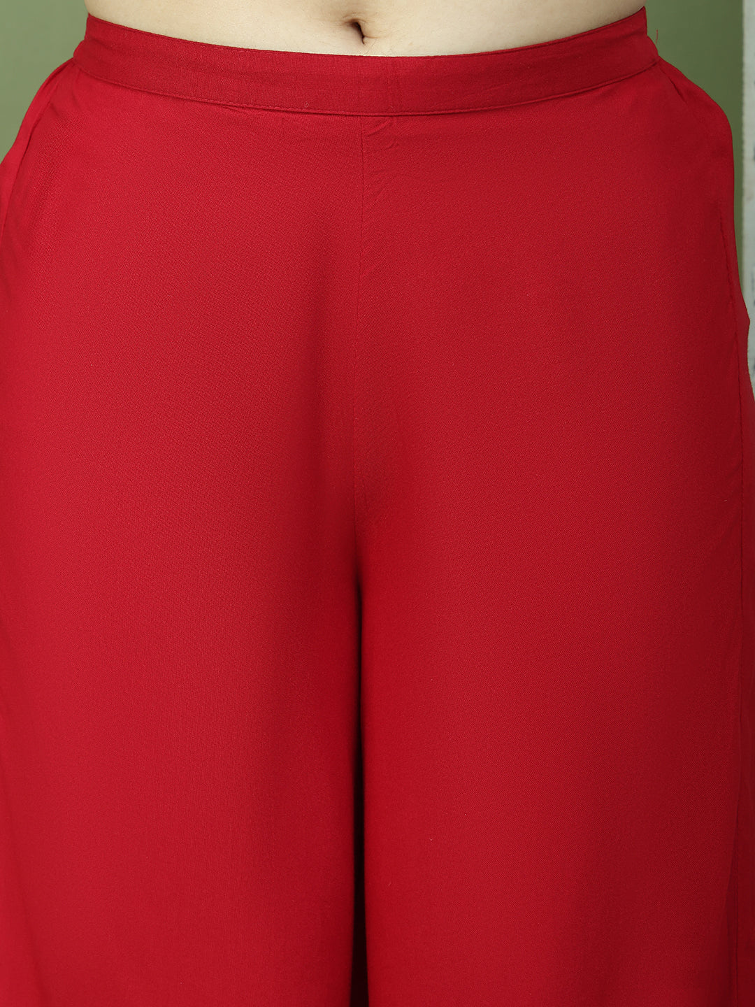 Chic Backless Designer Kurta with Palazzo ( JOKPL 2137M 1577 Maroon )