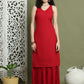 Embroidered Rayon Kurta for Women ( JOK 1579 Maroon )