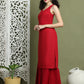 Embroidered Rayon Kurta With Palazzos ( JOKPL 2137M 1579 Maroon )