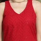 Embroidered Rayon Kurta for Women ( JOK 1579 Maroon )