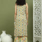 Foil Printed Sleeveless Kurta With Palazzos for Women ( JOKPL 2137Mul 1576 Ivory )