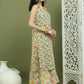 Foil Printed Sleeveless Kurta With Palazzos for Women ( JOKPL 2137Mul 1576 Ivory )