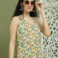 Foil Printed Sleeveless Kurta With Palazzos for Women ( JOKPL 2137Mul 1576 Ivory )