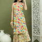 Foil Printed Sleeveless Kurta for Women ( JOK 1576 White )