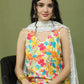 Foil Printed Rayon Kurta Palazzos & Dupatta for Women ( JOKPL 2137Mul D67W 1576 White )