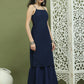 Backless Designer Kurta for Women ( JOK 1577 Navy )