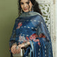 Backless Designer Kurta Palazzo Set with Floral Dupatta ( JOKPL 2137N D66N 1577 Navy )
