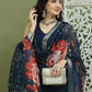 Embroidered Rayon Kurta Palazzos With dupatta ( JOKPL 2137N D66N 1579 Navy )