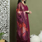Embroidered Rayon Kurta Palazzos With dupatta ( JOKPL 2137P D66P 1579 Purple )