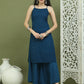 Backless Designer Kurta for Women ( JOK 1577 Peacock )