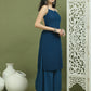 Backless Designer Kurta for Women ( JOK 1577 Peacock )