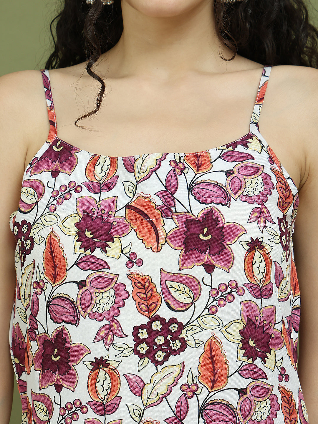 Foil Printed Rayon Kurta. ( JOK 1573 Purple )