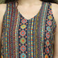 Foil Printed Rayon Kurta ( JOK 1574 Navy )