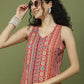 Foil Printed Rayon Kurta With Palazzos ( JOKPL 2137W 1574 Red )