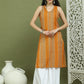 Foil Printed Rayon Kurta With Palazzos for Women ( JOKPL 2137W 1575 Yellow )