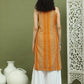 Foil Printed Rayon Kurta With Palazzos for Women ( JOKPL 2137W 1575 Yellow )