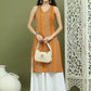 Foil Printed Rayon Kurta With Palazzos for Women ( JOKPL 2137W 1575 Yellow )