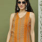 Foil Printed Rayon Kurta for Women ( JOK 1575 Yellow )