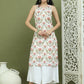 Printed Rayon Kurta for Women ( JOK 1580 Ivory )