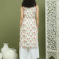 Printed Rayon Kurta for Women ( JOK 1580 Ivory )