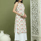 Printed Rayon Kurta for Women ( JOK 1580 Ivory )
