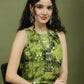 Printed Rayon Kurta for Women ( JOK 1580 Olive )