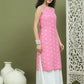Printed Rayon Kurta for Women ( JOK 1580 Pink )