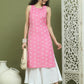 Printed Rayon Kurta for Women ( JOK 1580 Pink )